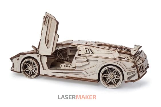 Конструктор из дерева машина Lamborghini (Ламборгини)