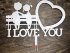 Топпер - мальчик+девочка "I LOVE YOU"
