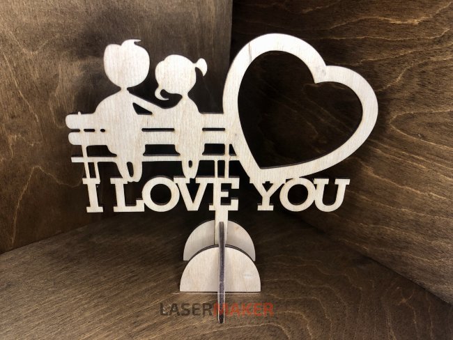 Топпер - мальчик+девочка "I LOVE YOU"