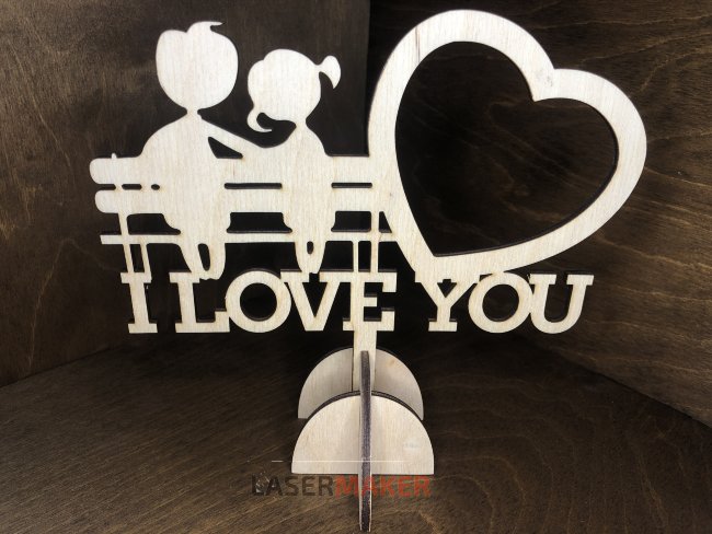 Топпер - мальчик+девочка "I LOVE YOU"
