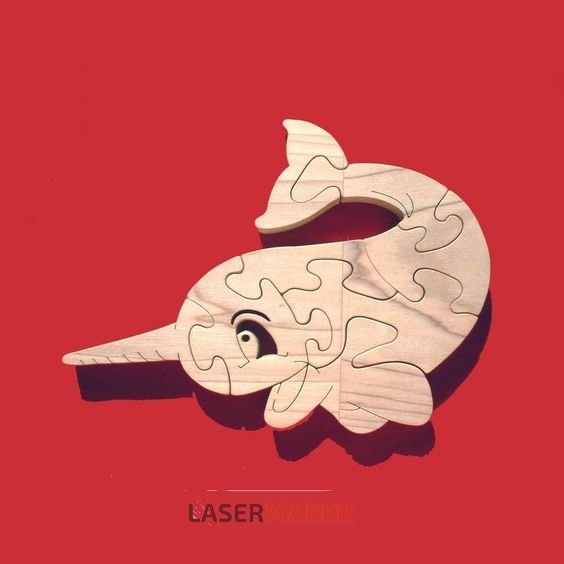 Детский пазл из дерева Кит Детский пазл из дерева Кит