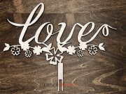 Топпер - LOVE на цветах