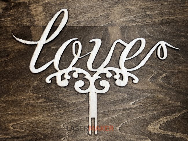Топпер - LOVE с вензелем
