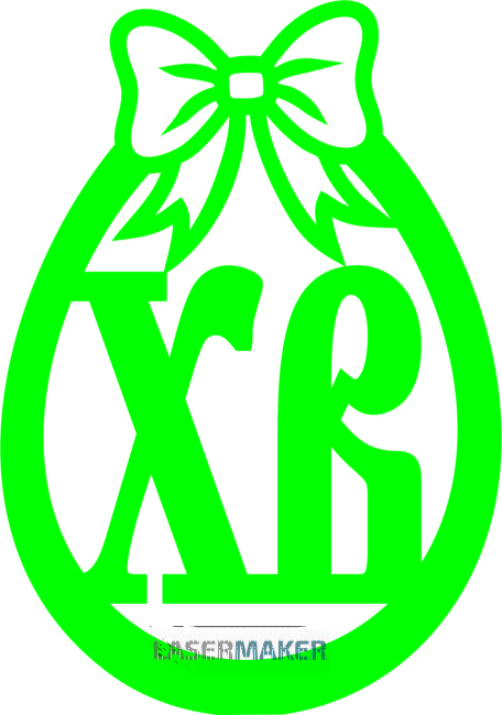 Топпер - Яйцо ХВ с бантиком Топпер - Яйцо ХВ с бантиком