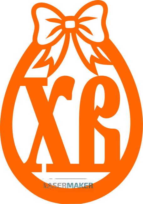 Топпер - Яйцо ХВ с бантиком Топпер - Яйцо ХВ с бантиком