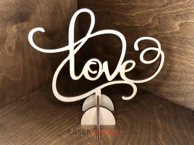 Топпер - "LOVE" лентой