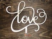 Топпер - "LOVE" лентой