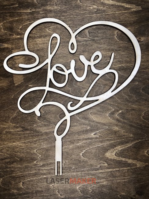 Топпер - LOVE в сердце