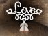 Топпер - LOVE с двумя сердцами 
