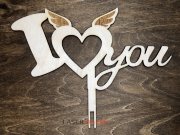 Топпер - I LOVE YOU с крыльями