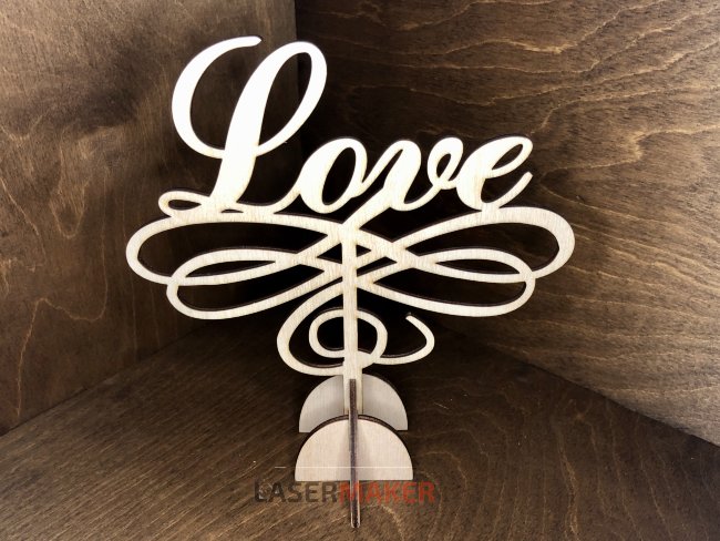 Топпер - LOVE на вензеле