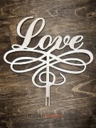 Топпер - LOVE на вензеле