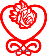 Топпер - Роза на сердце Топпер - Роза на сердце