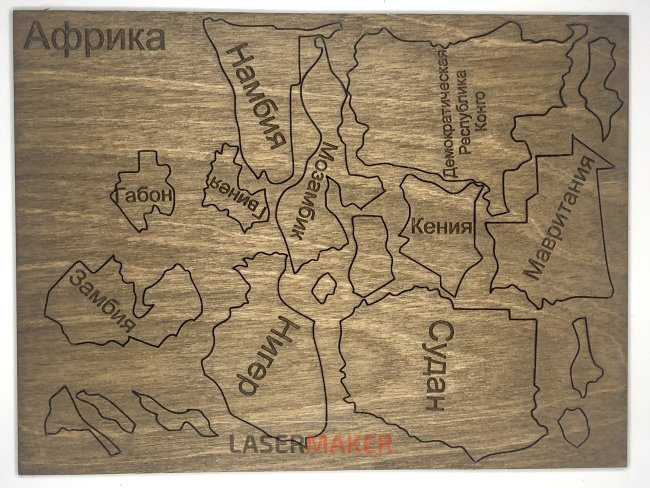 Пазл - Карта мира