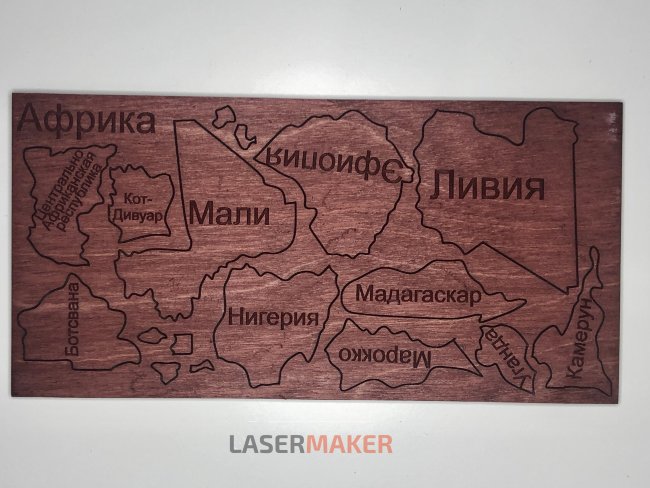 Пазл - Карта мира