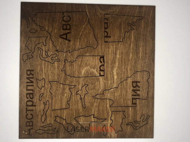 Пазл - Карта мира