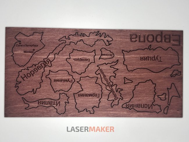 Пазл - Карта мира