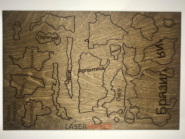 Пазл - Карта мира