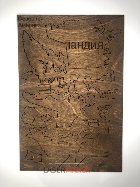 Пазл - Карта мира