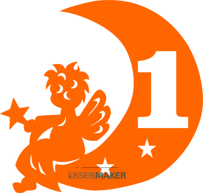 Топпер - Ангел на месяце 1 Топпер - Ангел на месяце 1