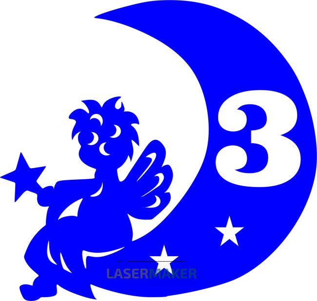 Топпер - Ангел на месяце 3 Топпер - Ангел на месяце 3