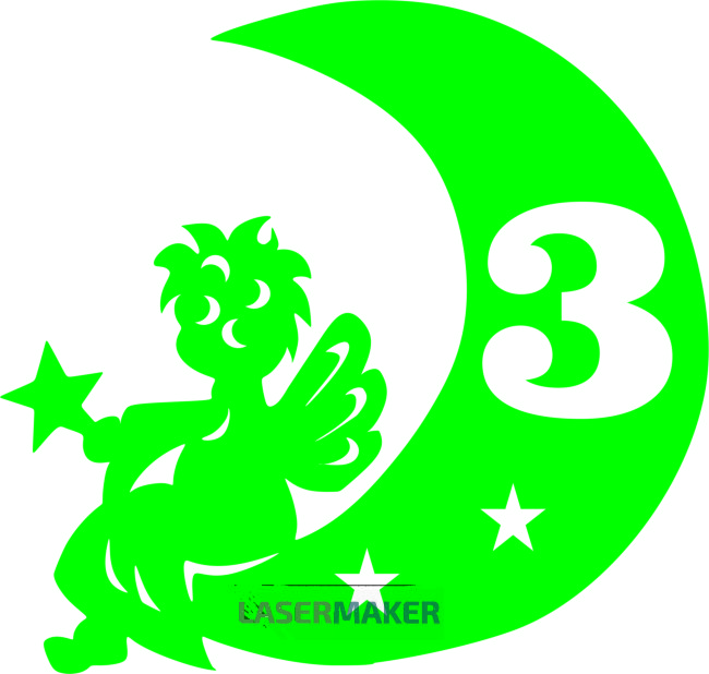 Топпер - Ангел на месяце 3 Топпер - Ангел на месяце 3