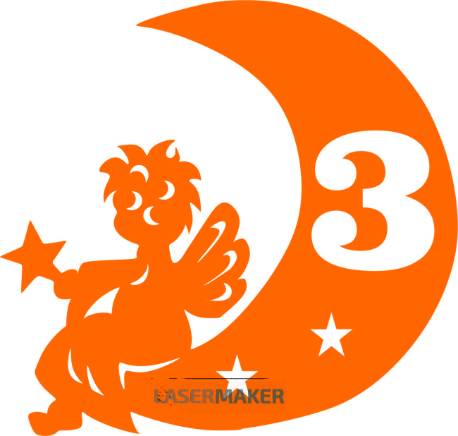 Топпер - Ангел на месяце 3 Топпер - Ангел на месяце 3