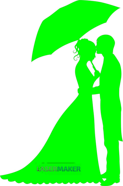 Топпер - Пара под зонтом 